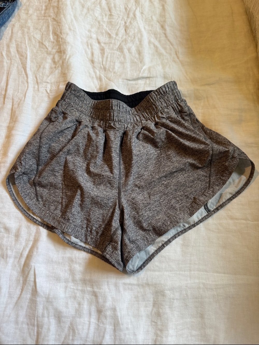 lululemon athletica track that 3” Heather Gray Athletic Shorts